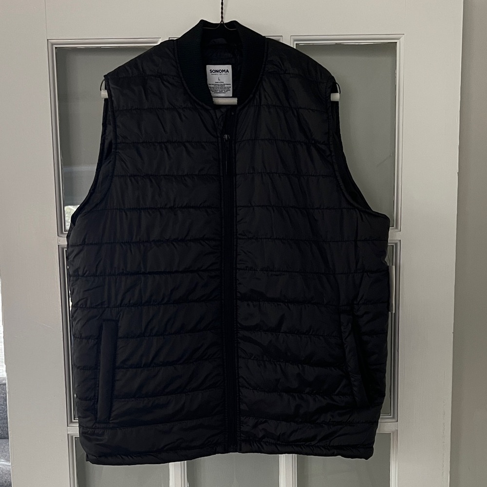 Sonoma Men's Dark Lightweight Quilted Vest
